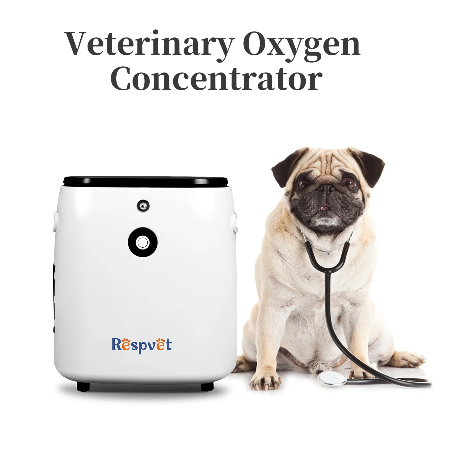 2026 Rsepvet 1-7L Flow Dog Therapy Mini Vet for Animals Incubator Oxygen Concentratorin stock