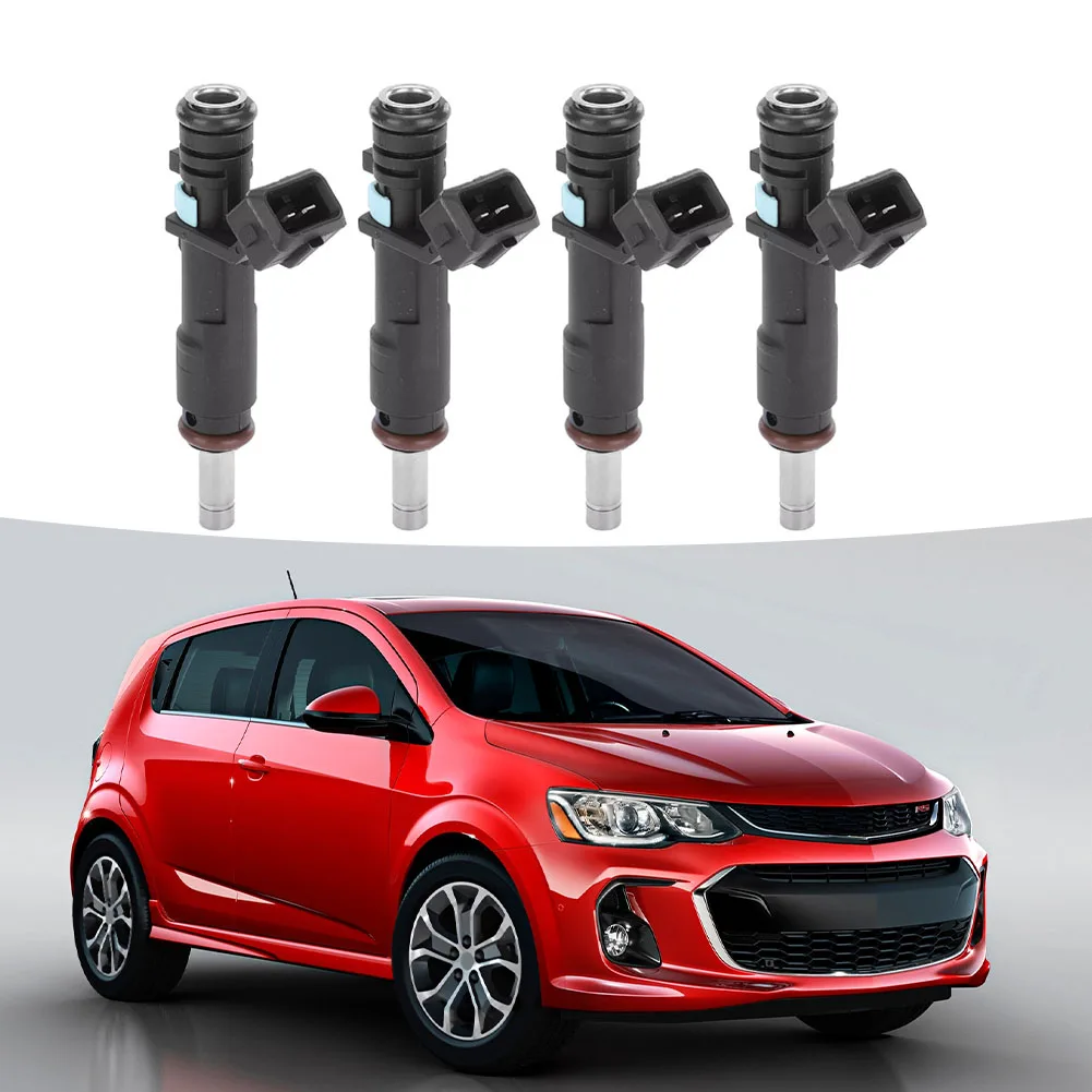 Car Maintenance Fuel Injectors Fuel Efficiency 4pcs Fuel Injectors Flow Tested O-rings Included Pressure Tested