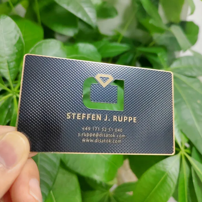 Customized query ProstekCard Bright Gold Stainless Steel Create Own Smart Custom Business Card Black Metal Business Cards With L