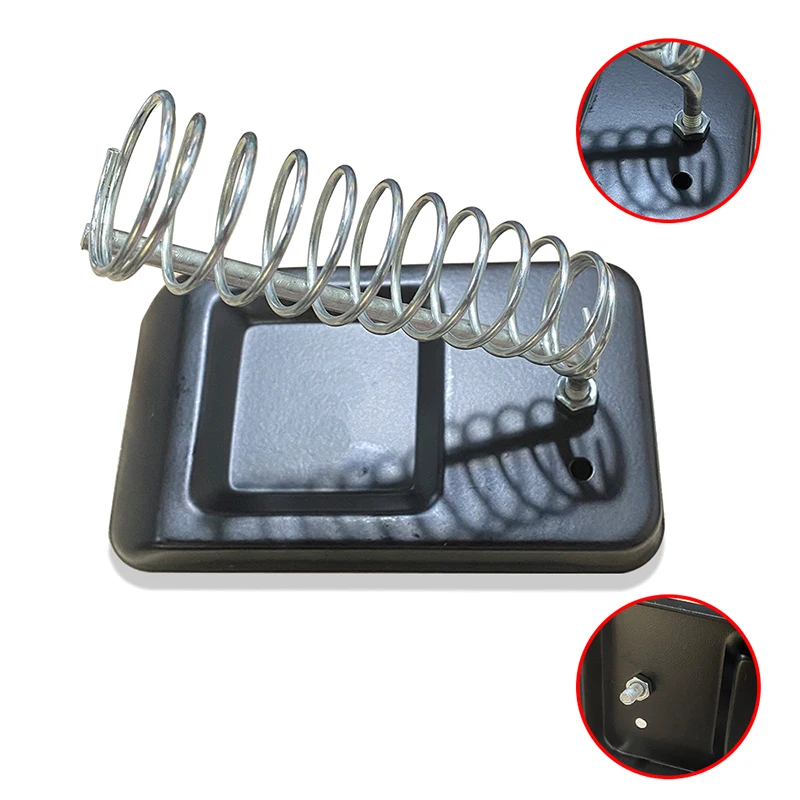 

Soldering Iron Metal Rectangle Stand Holder Base Solder Support Station Detachable Soldering Iron Safety Protecting Base