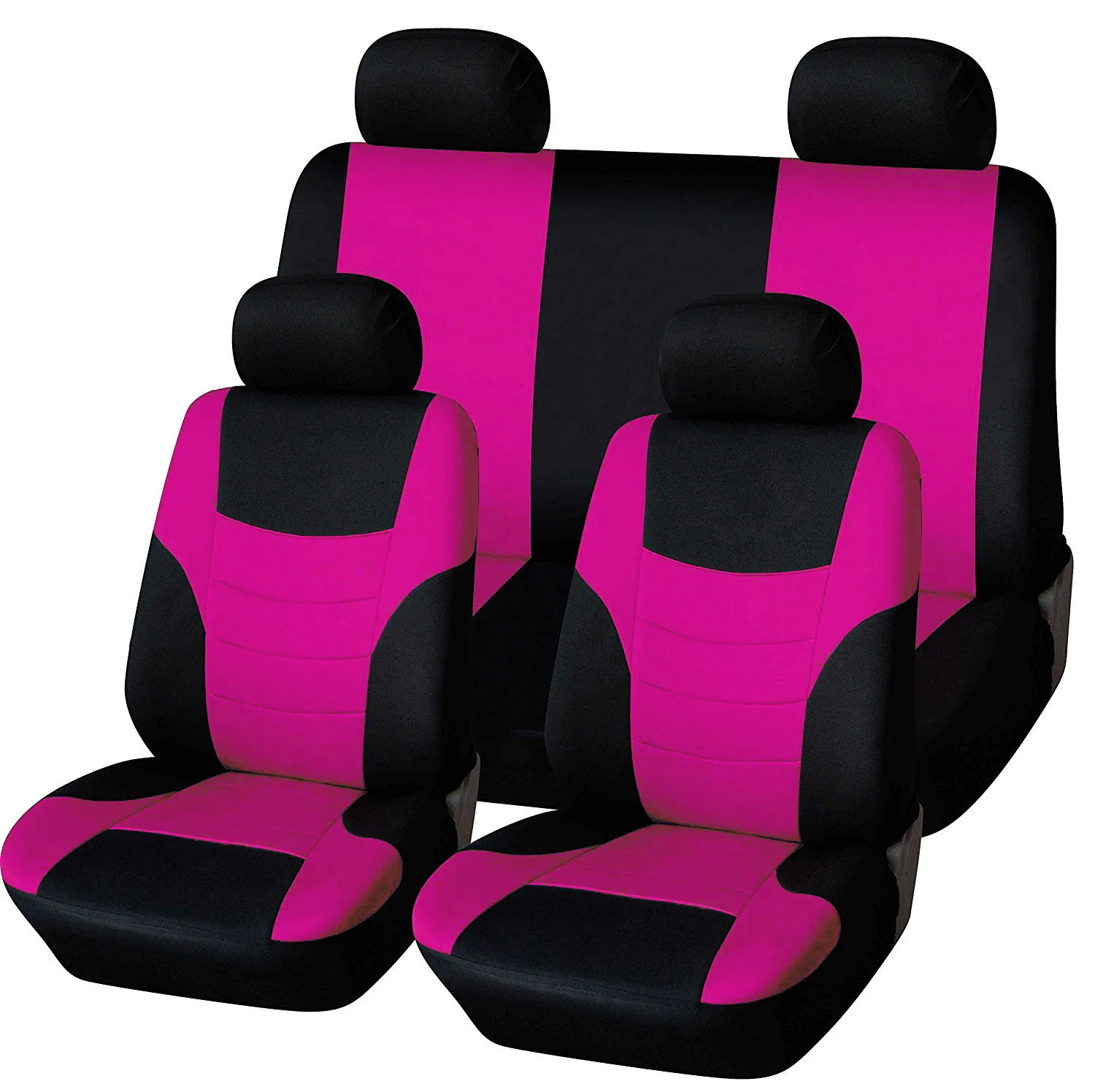 Universal 7 Colors Car New 5 Seats Cover Auto Car Seat Covers Ployester Cushion Full Set Front Rear For Sedans Seat Covers AT MT