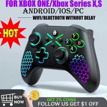 RGB Light Wireless Controller for XBOX ONE /XBOX Series S,X Android/IOS/ PC Smartphone Gamepad with Programmable Keys