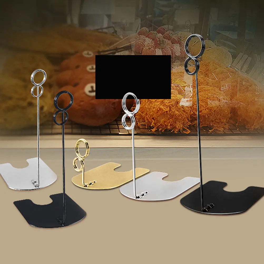 

10 шт. высококачественных настольных зажимов из нержавеющей стали для заметок, прочные зажимы для фотографий для офиса, дома, свадьбы, вечеринки, номеров столов