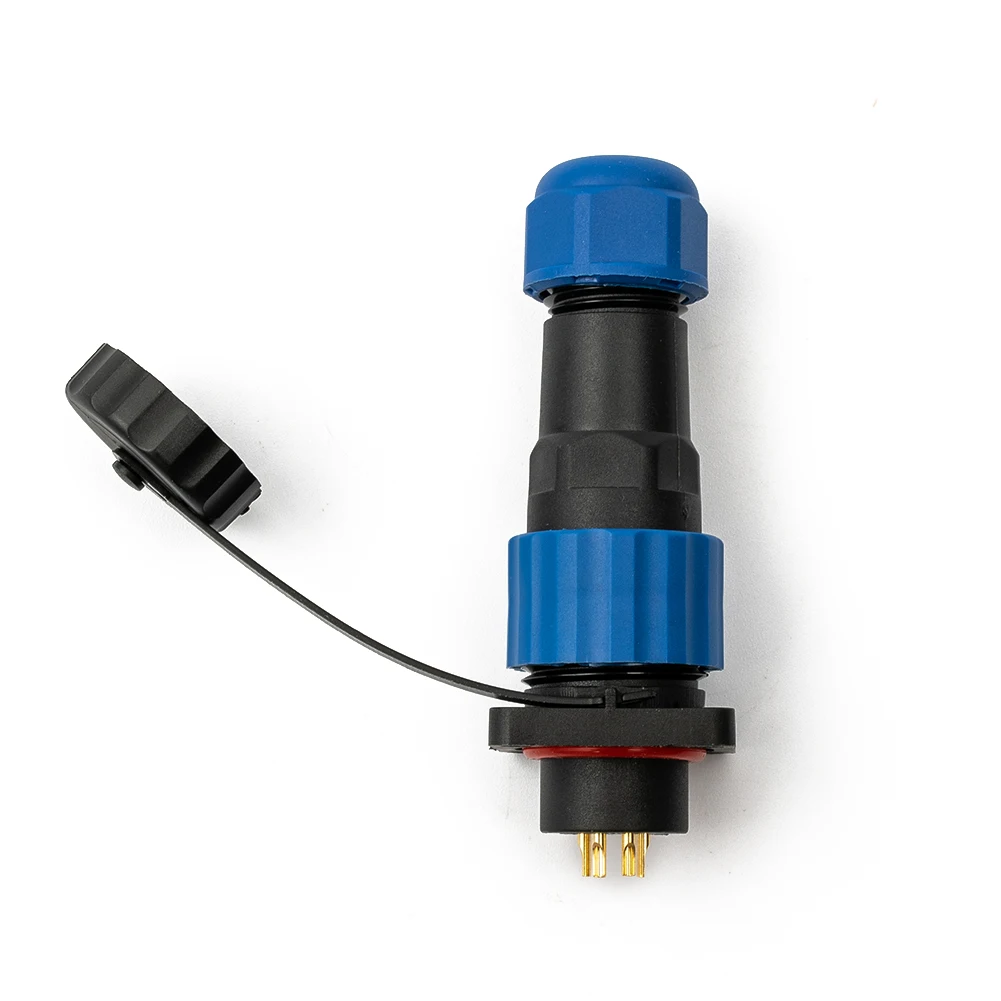 Waterproof IP68 SP16 Square Panel Mount Connector Plug & Socket 2 9 Pin Suitable for Pond Pumps and Motorcycle Trailers