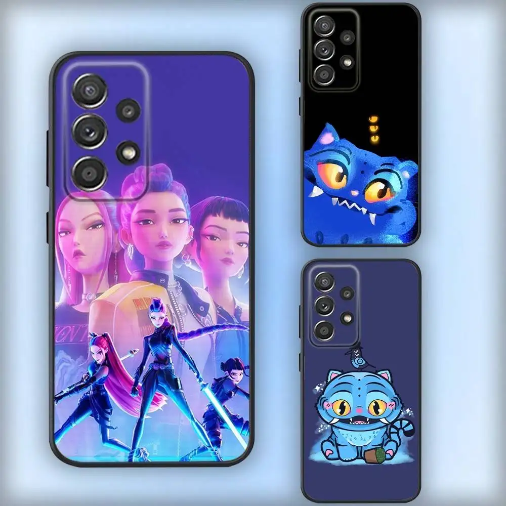 

D-Demons Kpop H-Hunters Phone Case For Samsung S25,S24,S21,S22,S23,S30,Ultra,S20,Plus,Fe,Lite,Note,10,9,5G Black Cover
