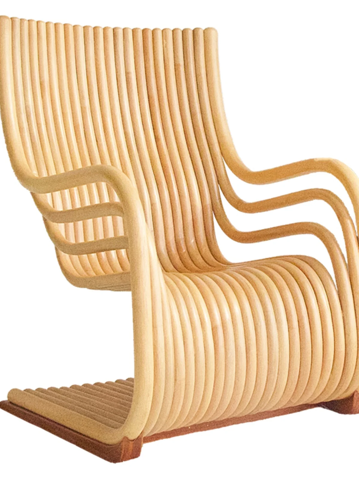 

Imported authentic online celebrity ins agate rattan sofa chair backrest balcony B&B S leisure chair for home.