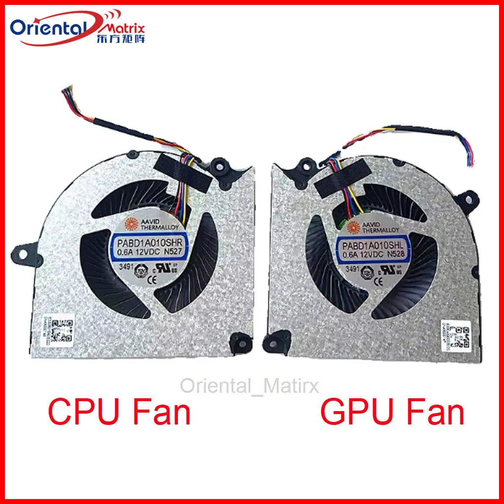 

NEW PABD1A010SHR DC12V 0.6A 4Pin Fan For MSI 15P3 Pulse16AI C1VFKG N527 N528 CPU GPU Cooler Cooling Fan