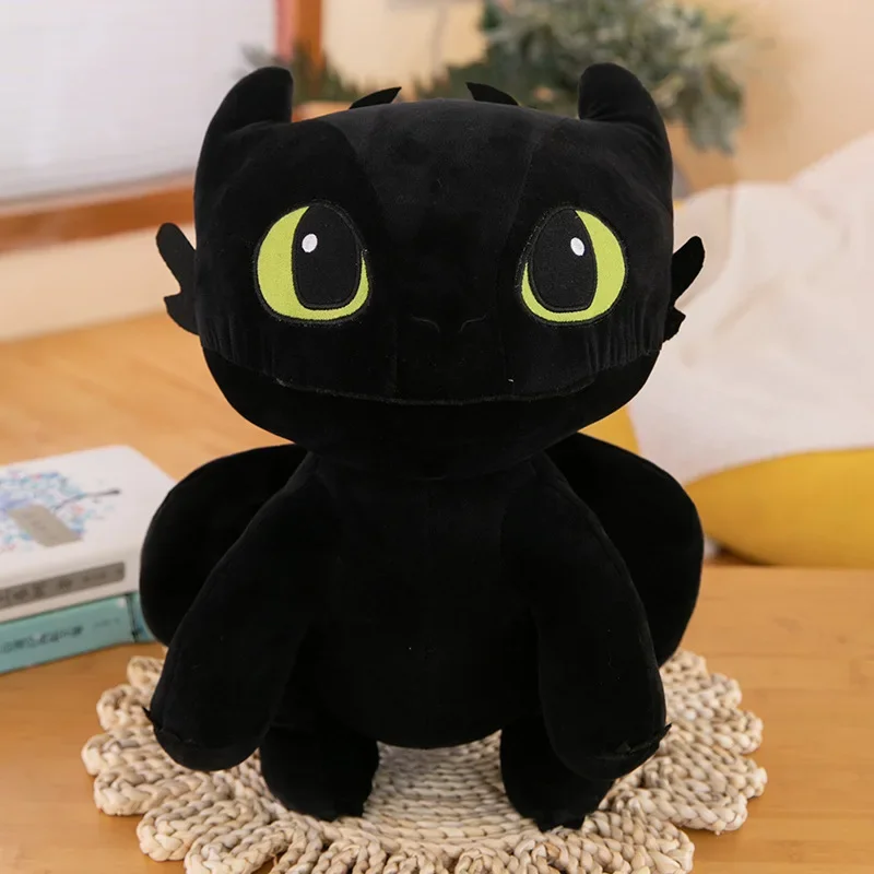 60cm MINISO Jak wytresować smoka Duży rozmiar Pluszowe zabawki Plushie Bezzębna lalka Kawaii Wypchana dekoracja Prezent urodzinowy dla dzieci