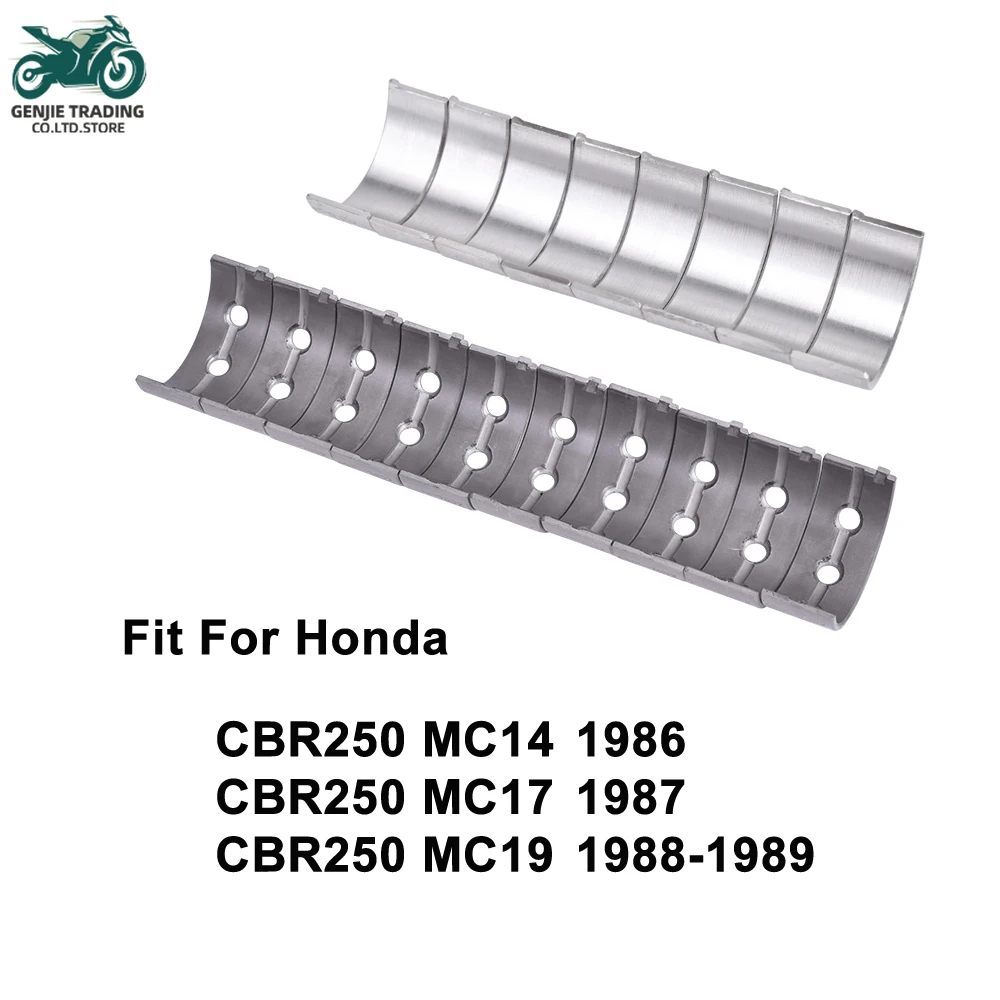 

18pcs Motorcycle 28mm 27mm Main Crankshaft Bearing & Connecting Rods For HONDA CBR 250 CBR250 MC14 MC17 MC19 STD +25 0.5 +75 1.0