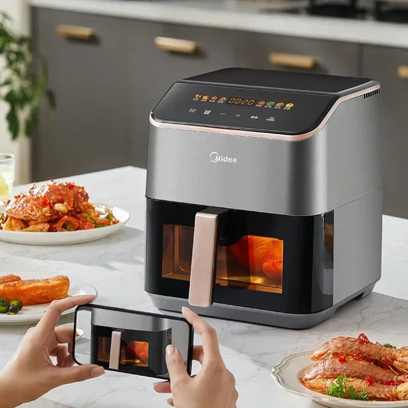 Air fryer KZC539J5 no flip visual household 5.3L frying oven integrated multifunctional easy to wash