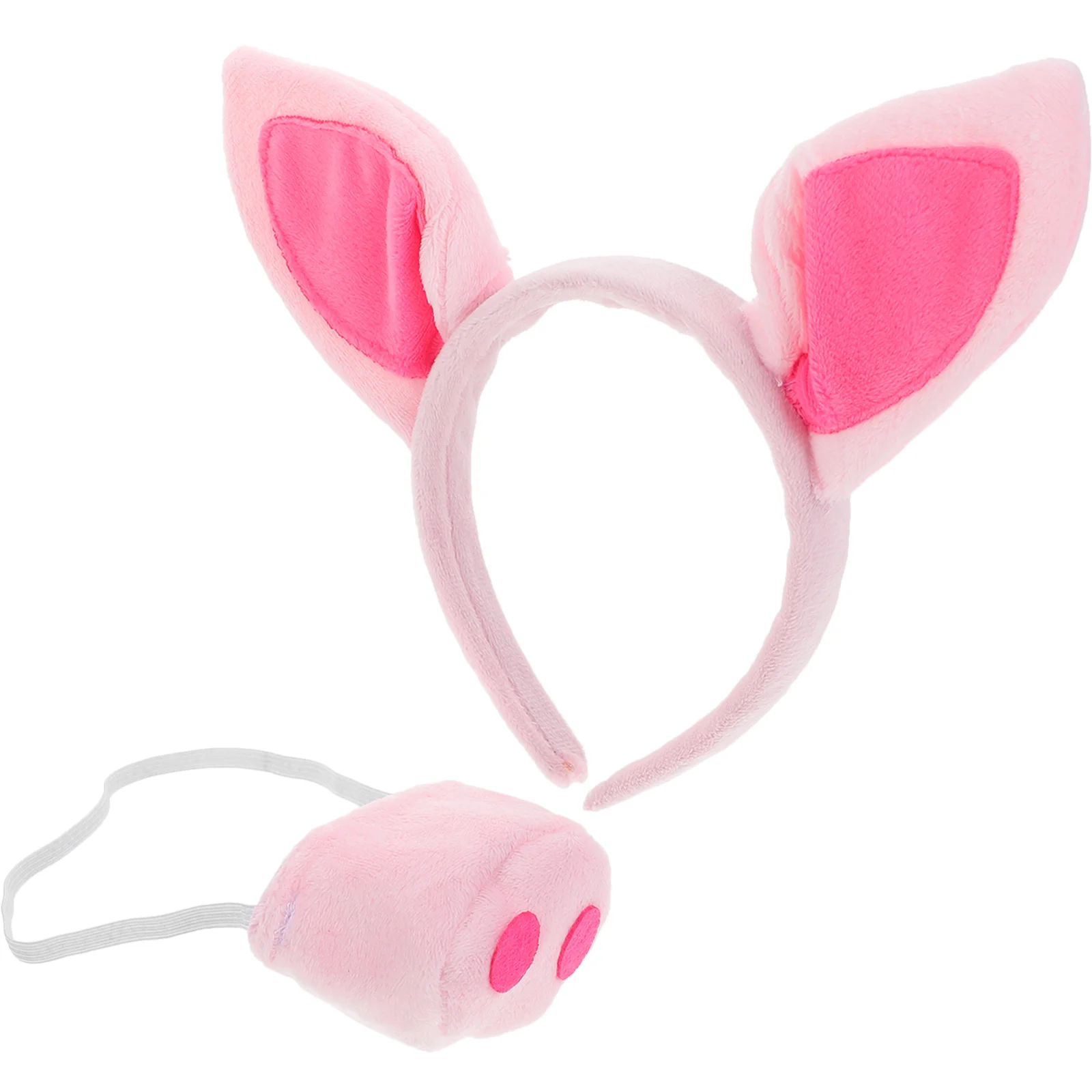 

Headband Set Cute Pig Snout Halloween Costume Bands Animal Nose Performance Props Role Play Women's