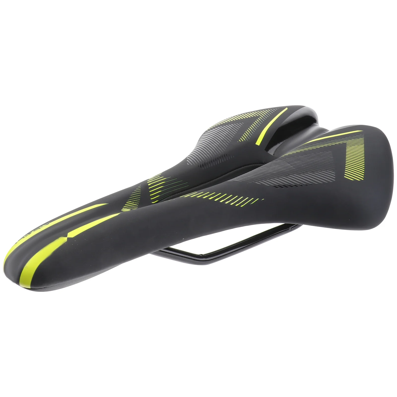 

Mountain Bike Saddle Comfortable Cycling Seat Cushion Pad Yellow Streamlined Design Maximum Firmness Elasticity