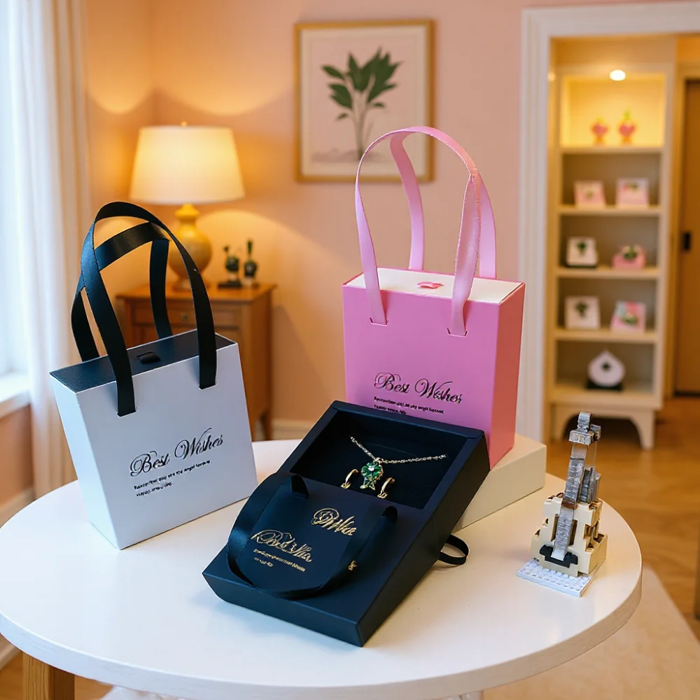 

Drawer Paper Jewelry Gift Box For Ring Earrings Pendant Necklace Bracelet Stud Organizer Wedding Favors Jewellery Packaging Sack