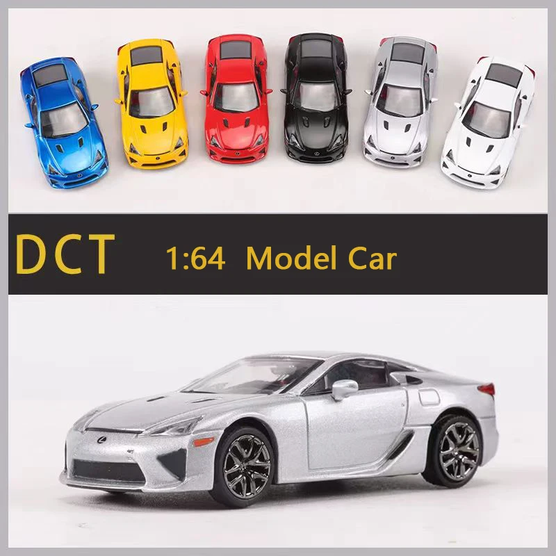 DCT Alloy Diecast Model Car 1:64 Scale LFA Classical Supercar Model Vehicle Toys Collection Decoration Gift for Boys