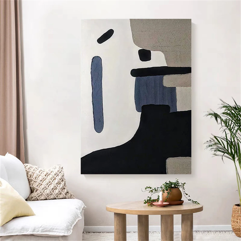 3d Texture Creative Canvas Mural Handmade Oil Painting Abstract Character Wall Art Modern Ballet Salon Picture Opera House Decor