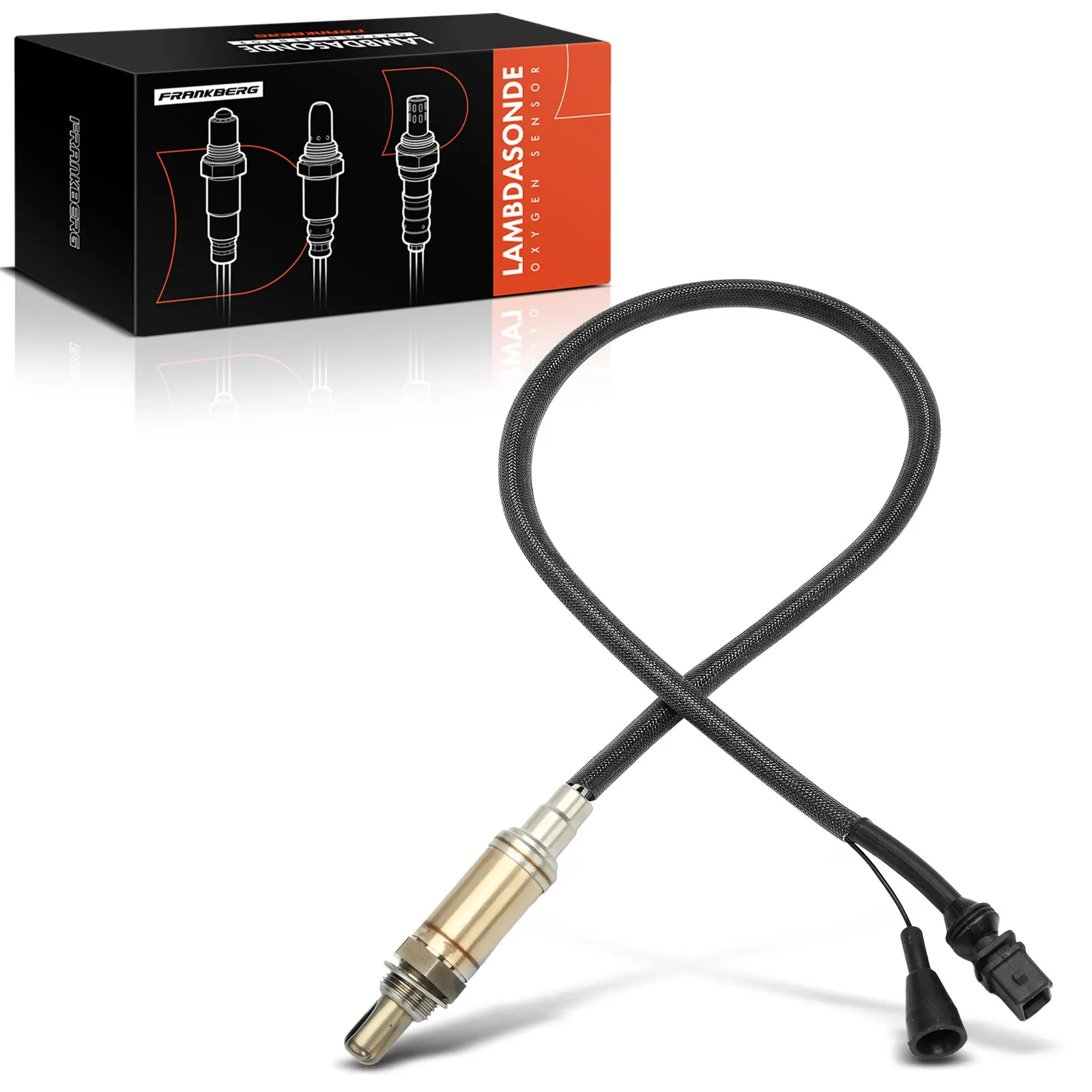 Frankberg 1x Lambdasonde Controlesonde Vóór Katalysator voor Audi A6 80 100 Cabriolet Volvo 740 745 078906265B