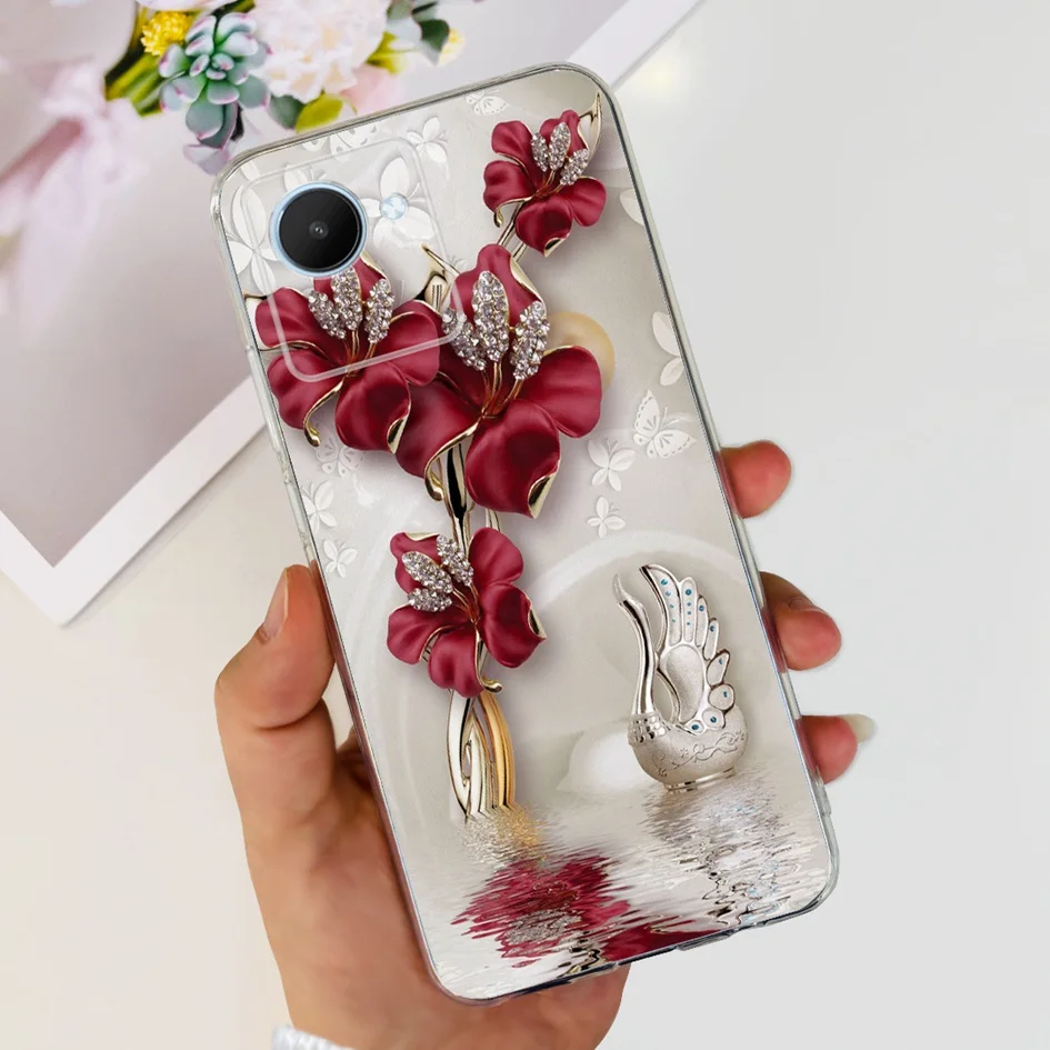For Realme C30 Case RMX3581 RMX3623 Phone Cover Fashion Marble Cartoon Fundas Soft Cases For Realme C30S C 30 S RealmeC30 Bumper