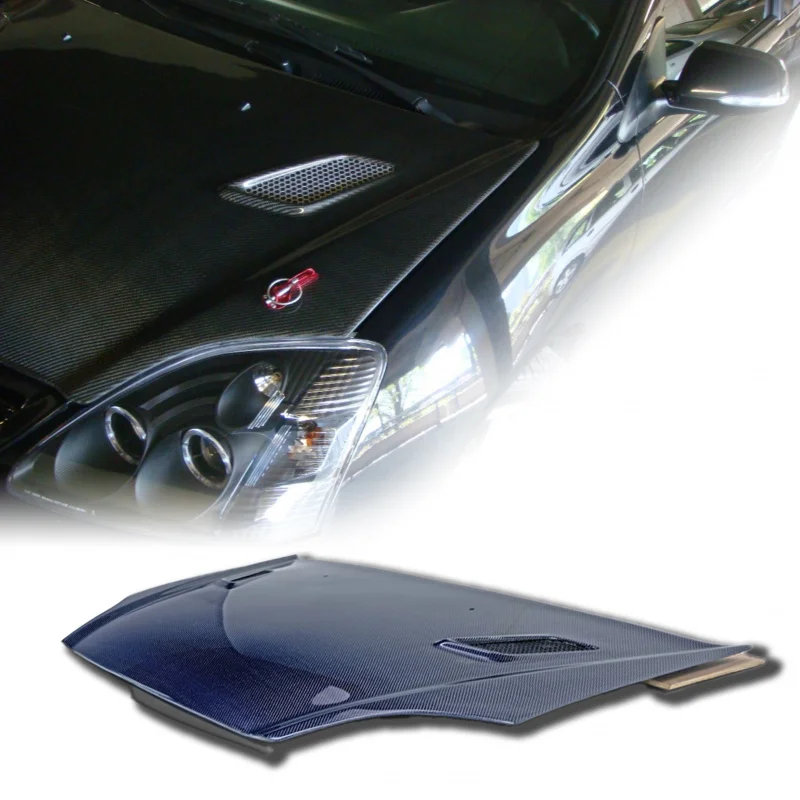 

New Design Carbon Blue Hood 2002 EP3 Type Fiber Bonnet Well-Made Material Auto Exterior Accessories