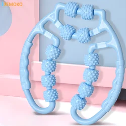 Wheel Annular Leg Clamp Massager Relaxing Plastic Leg Roller Muscle Trainer Bar Yoga Meridian Massager Annular Leg Clamp Clip