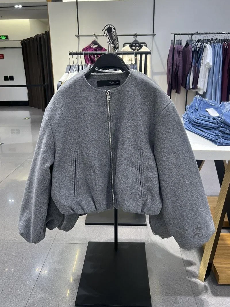 

Весна 202, женская повседневная свободная круглая куртка Ne Thiened ort Pilot Jaet, верхняя одежда из смеси хлопка, новинка весны