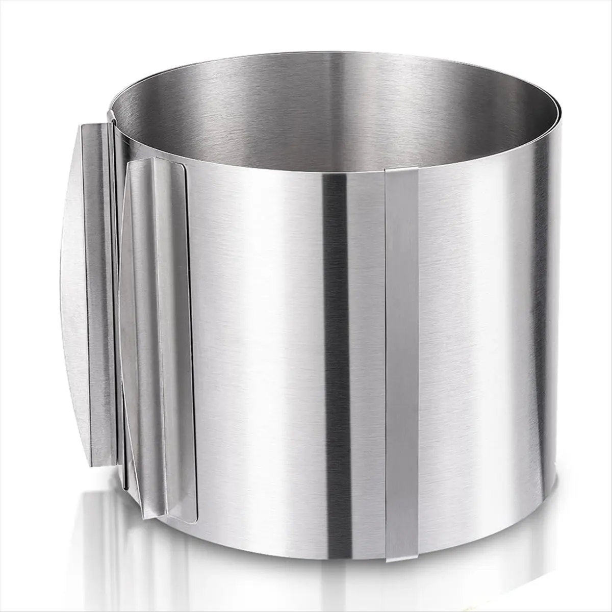 COFA Adjustable Stainless Steel Cake Ring 6 to 12 Inches, 6 Inch High Stainless Steel Baking Rings, Round Cake Molds
