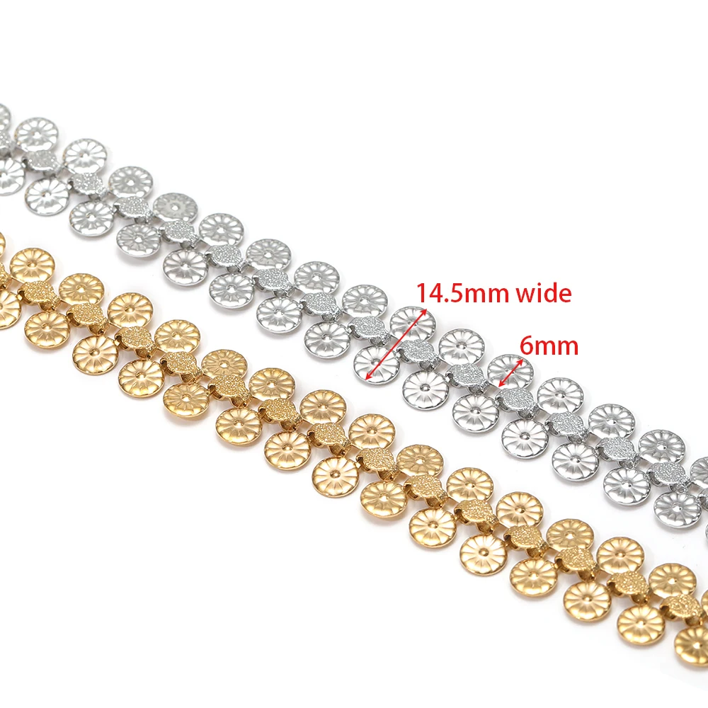 โซ่สแตนเลสลายดอกทานตะวันคู่ ยา - Hip Hop Chain Necklace บทวิจารณ์และราคา