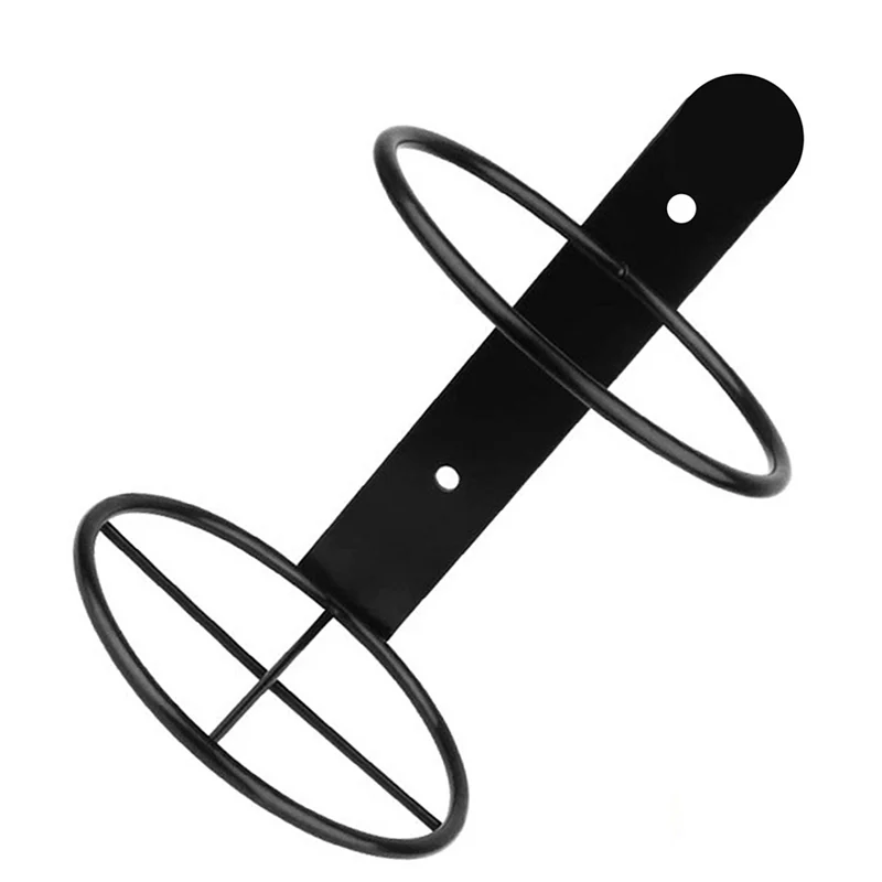 【ADORN】Office Home Kitchen Bar Wine Rack Cabinet 6Pcs Wall Mounted Metal Hanging Black Metal Easy To Install