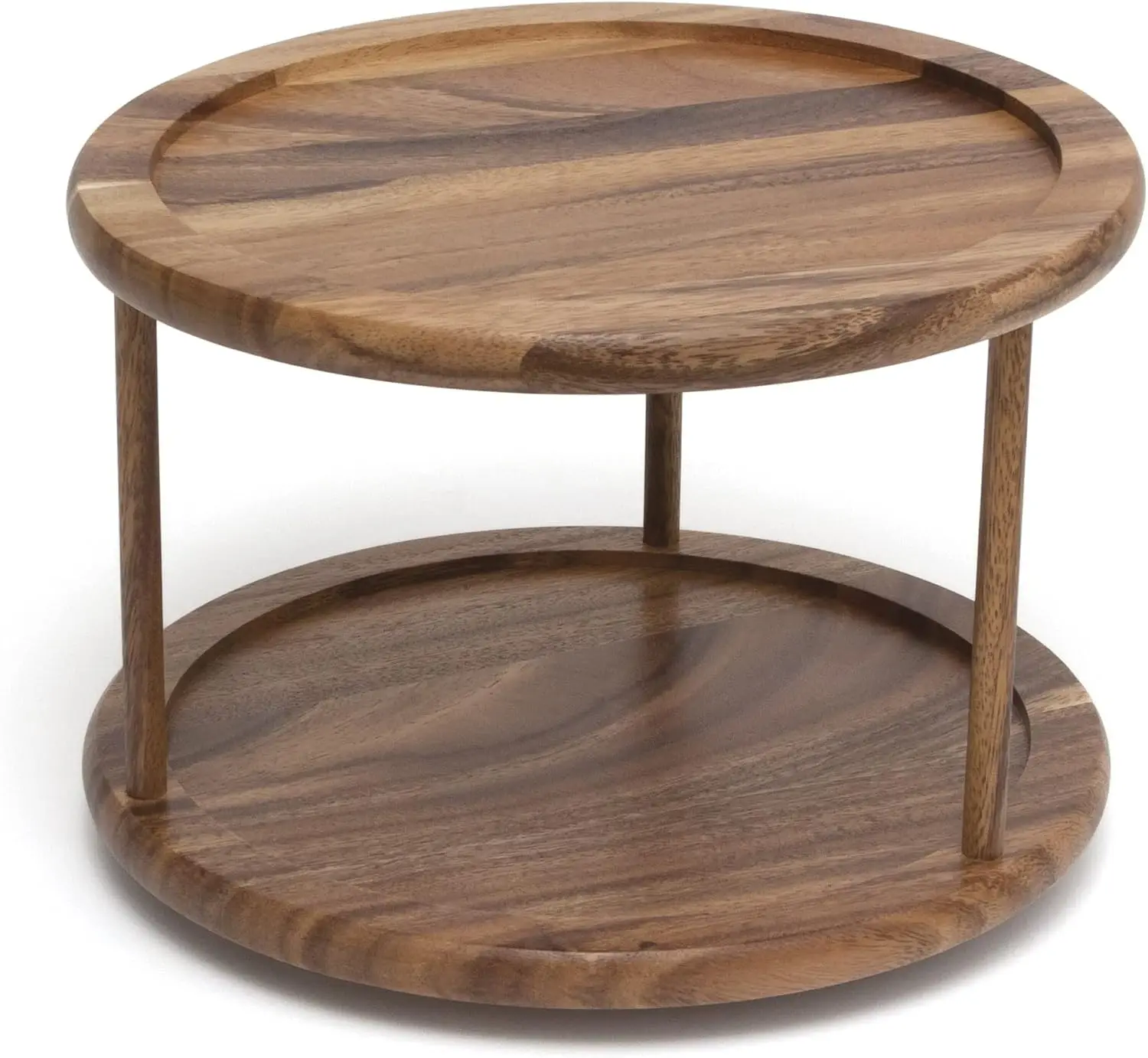 

1302 Acacia Wood 2-Tier 10" Kitchen Turntable