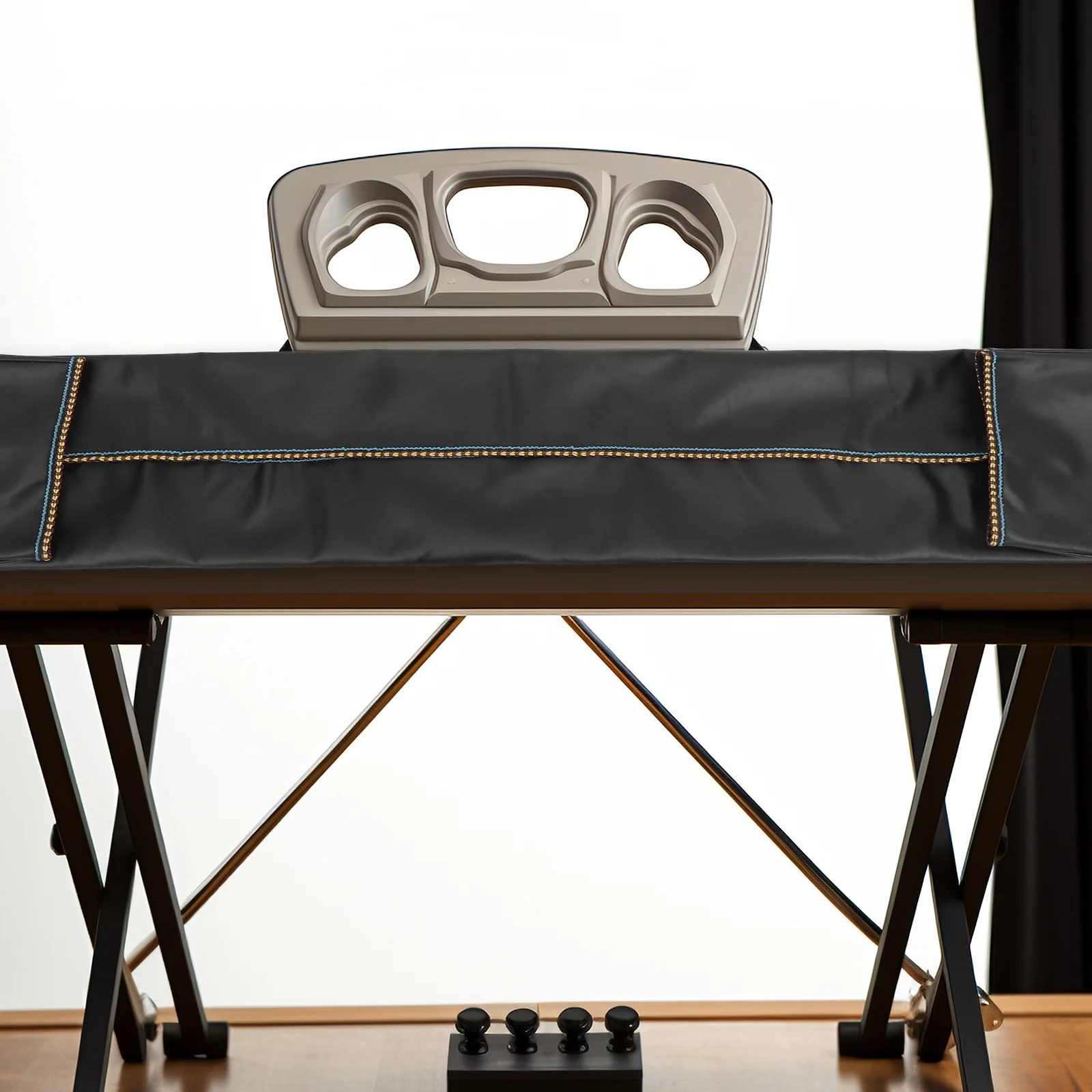 

1 комплект, защитная ткань для клавиатуры фортепиано, 88 клавиш, водонепроницаемый пылезащитный чехол для электрического пианино, легкий складной дизайн с подставкой