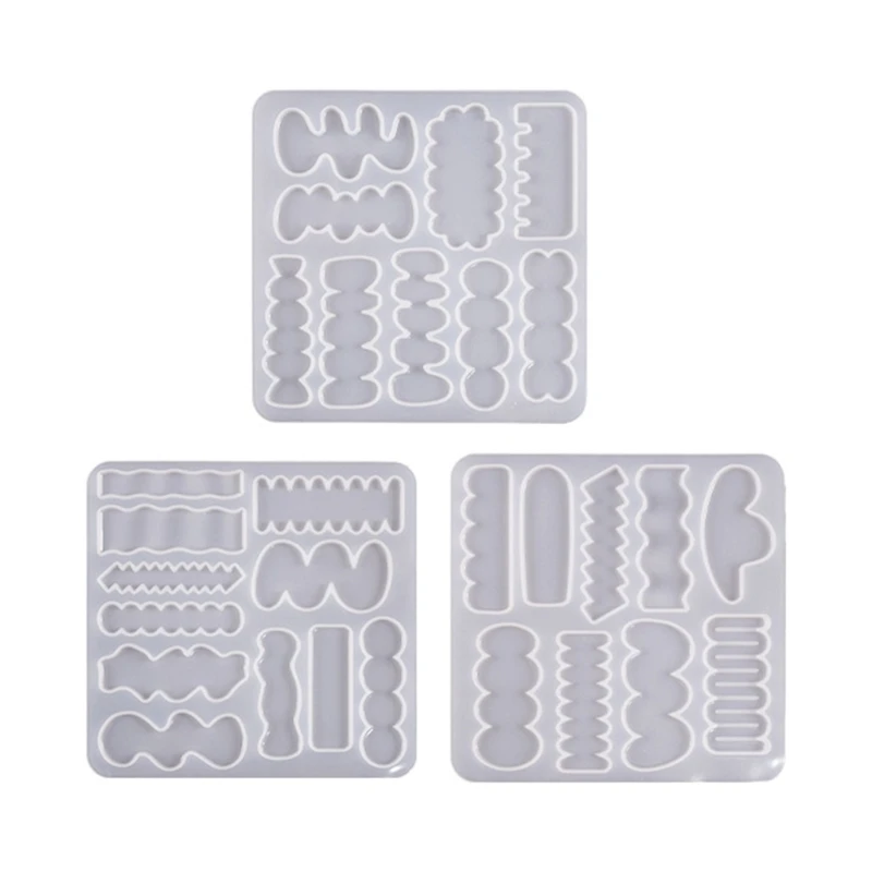 

DIY Irregular Hairpin Silicone Epoxy Mold DIY Hair Clips Barrette Mould D5QB
