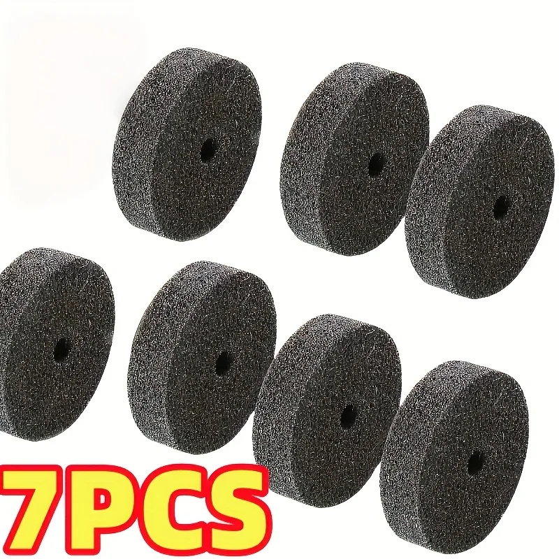 7Pcs Industrial Polishing Wheel With Hole High Frequency Grinding Disc Fit Bench Grinder DIY Craft Holiday Gift For Christmas Ha