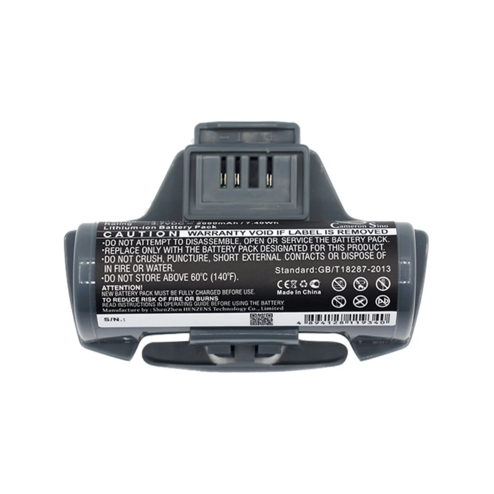 Li-ion Vacuum Battery for KARCHER, 3.7V, 2000mAh, Compatible Models: 1.633-319.0, 1.633-440.0, 1.633-441.0, 1.633-443.0