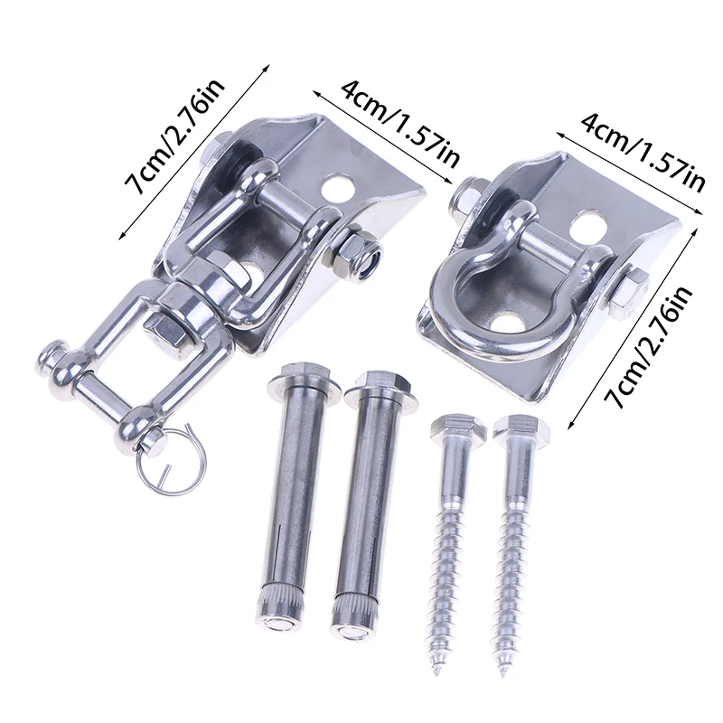 Colgadores de columpio de acero inoxidable 304: ganchos de suspensión para montaje en techo para hamaca de yoga, bolsa de boxeo, silla, bolsa de arena (accesorios de columpio)