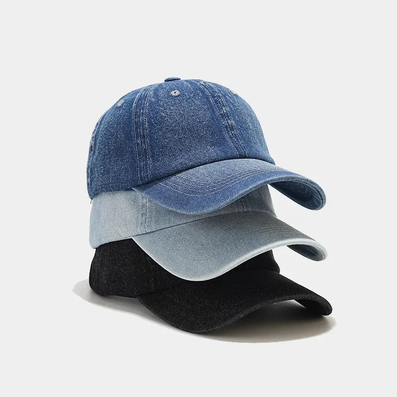 

야구 차양 모자 Duck Tongue Hat Sun Protection Hat High Quality Fashion Denim Baseball Cap Men Women Casual Dad Male Hats Trucker Hat