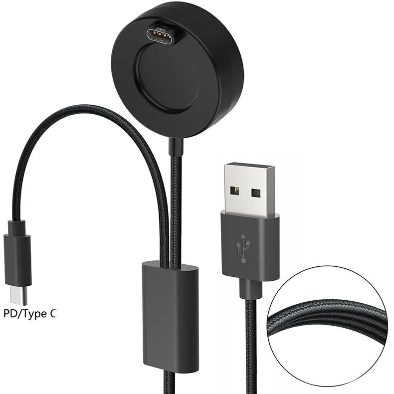 Charging Cable USB Data Charger Adapter Cable Power Cord For fenix 9 8 7x PRO Watch Smart Accessories