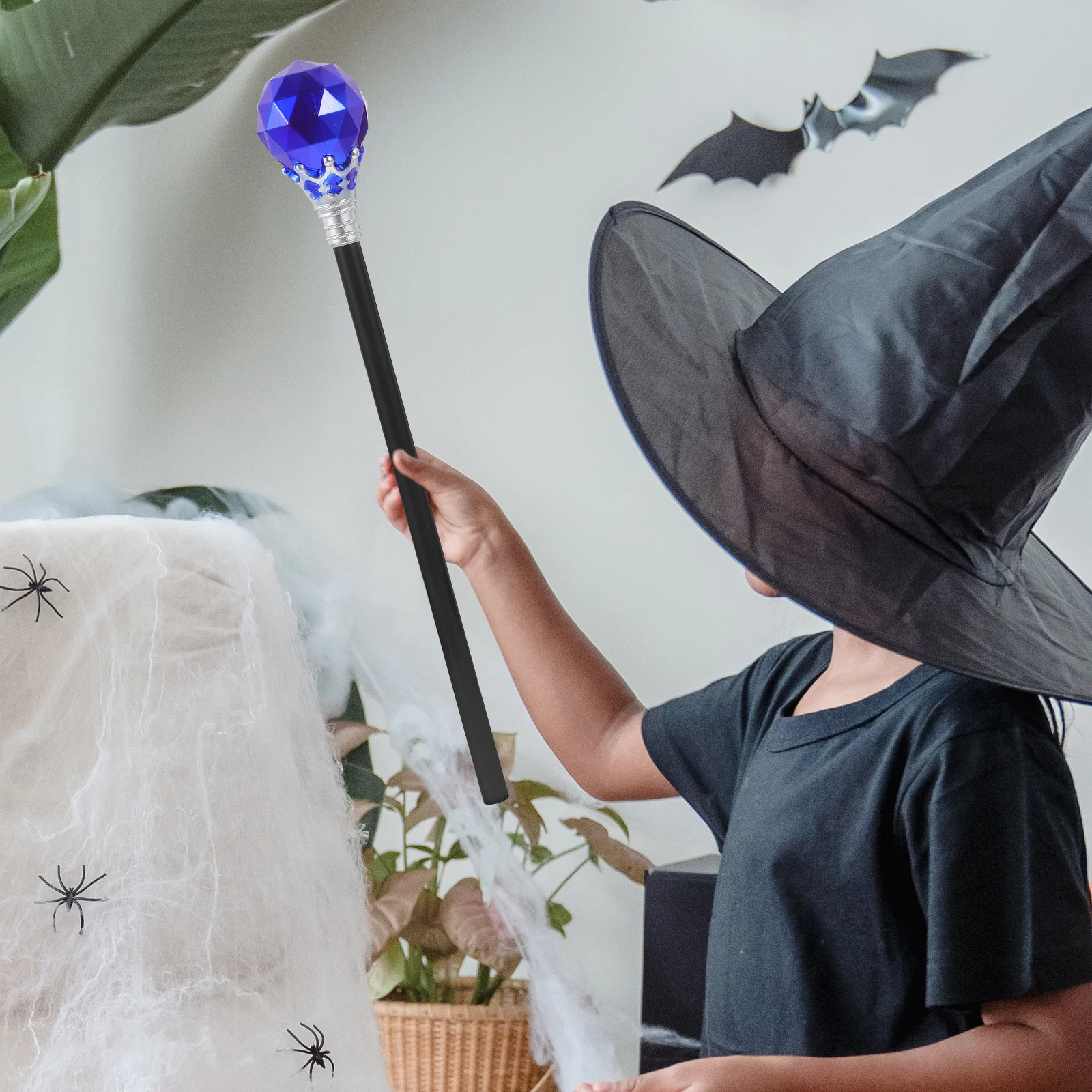 ごっこ遊び女王の笏杖ハロウィン小道具素敵なスティック子供用パーティーコスプレウォーキングセプター耐久性のある魔法の装飾