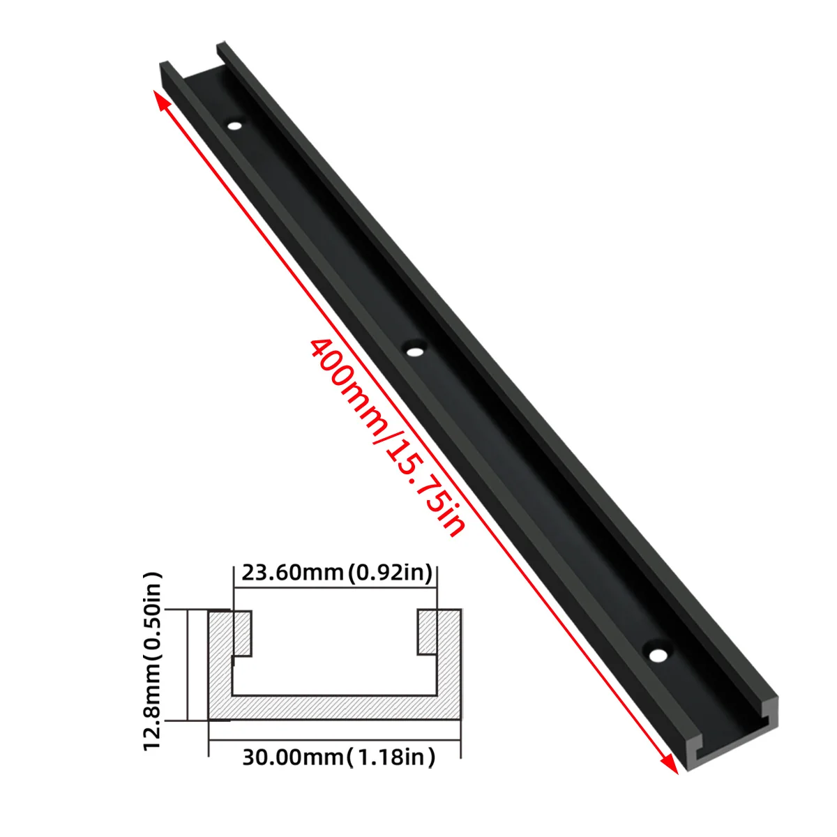 600/800MM T30 T-Nut-Gleitschiene für Gehrungsführung, Holzbearbeitungs-DIY-Werkzeug, Gehrungsführungsschiene für Tischkreissäge und Frästisch – Detail 13