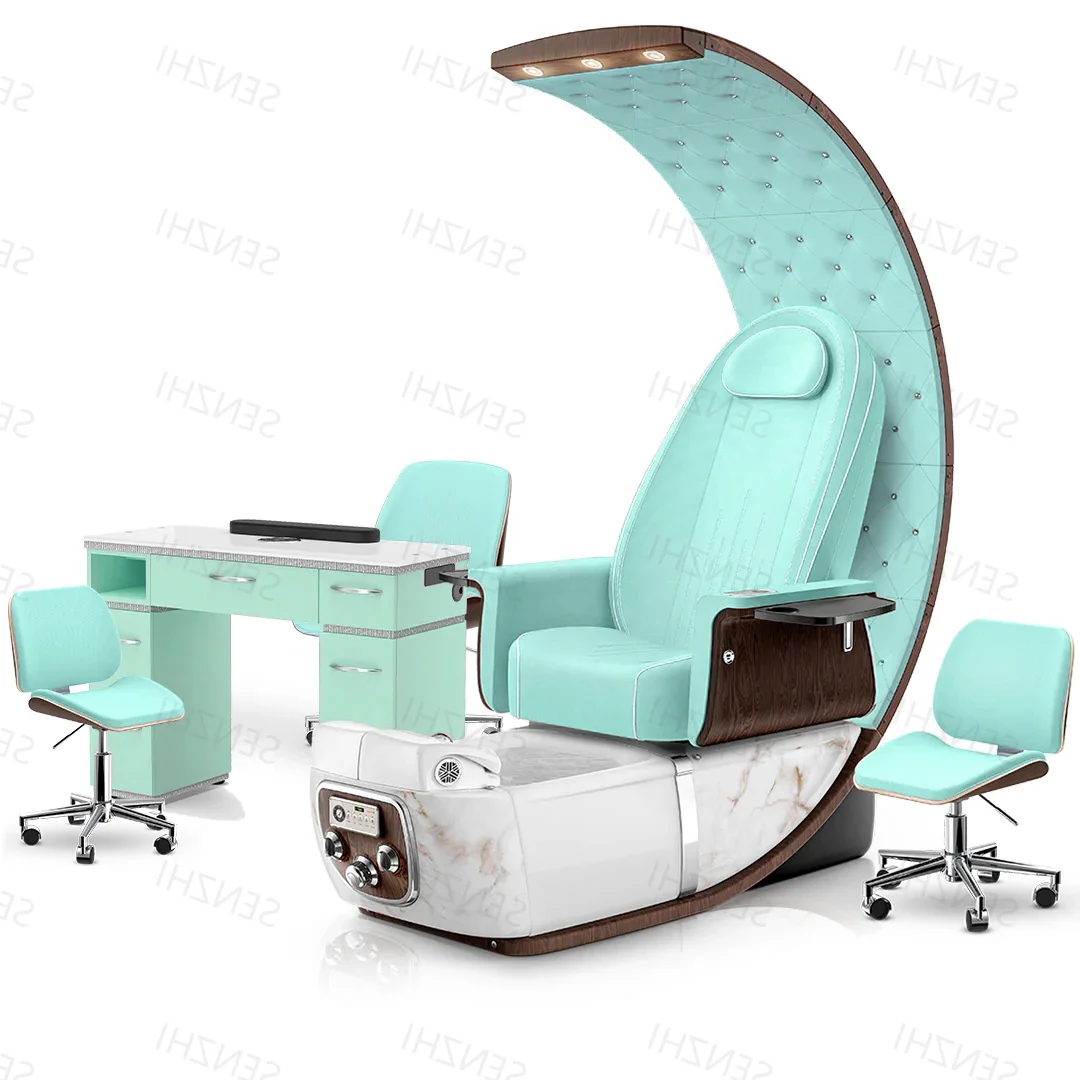 Modern Pedicure Chairs No Plumbing With Bowl Pedicure Foot Care Chair With Electric Basin For Pedicure Stations