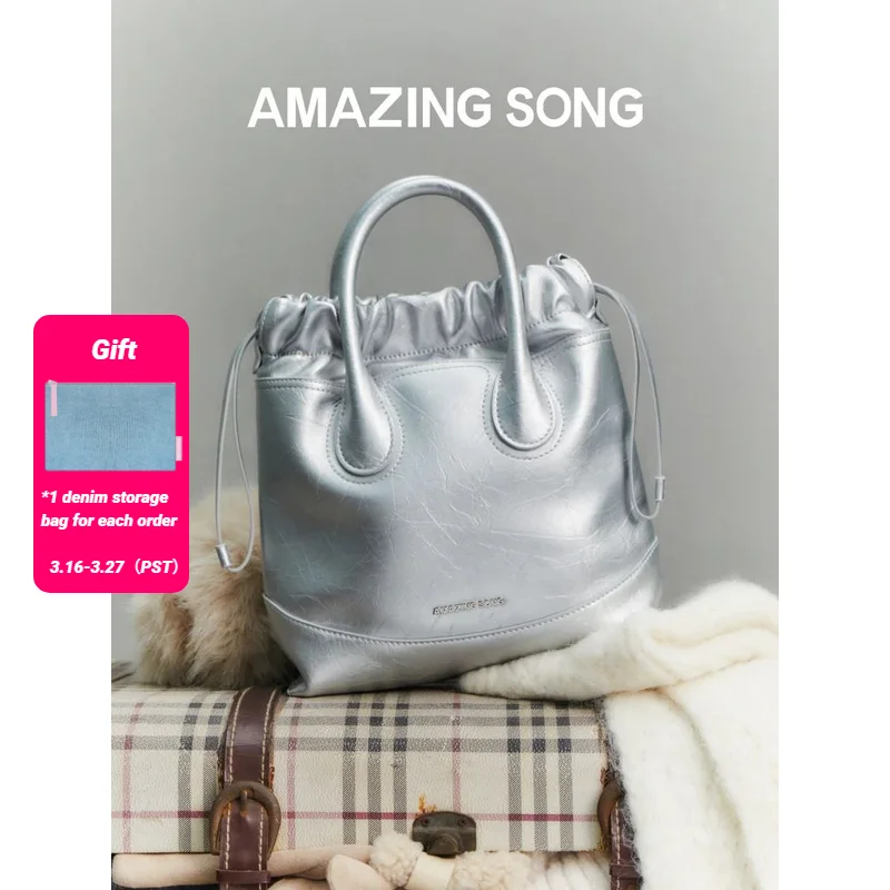 Amazing Song Hobo Bag Silver Moonlight