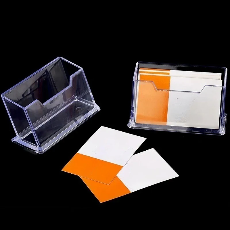 

Акриловая полка для визиток, полка для визиток, стойка для хранения визиток, прозрачный Настольный органайзер для почтовых карт Idol