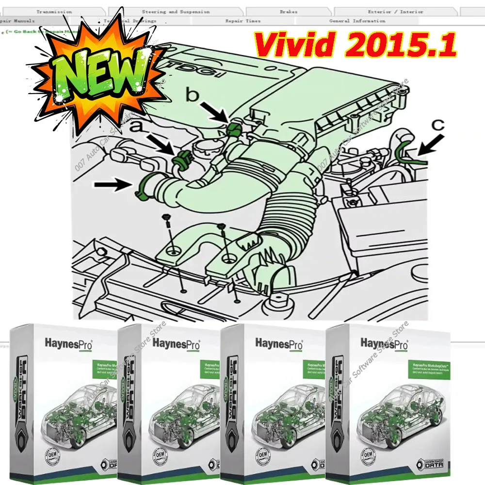

2026 HAYNES PRO 2015 Latest Version Vivid 2015.1 (Atris-Technik) in HDD Automotive Workshop DATA Auto Repair Software tools