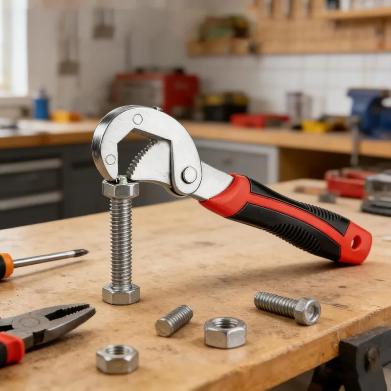 Verstellbarer Multifunktions-Schraubenschlüssel Universal für DIY-Installations- und Haushaltsreparaturen Handwerkzeug-Set Langlebiger Edelstahl