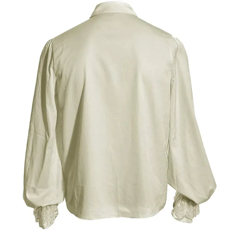 Sky06 قميص رجالي مكشكش زي مصاص الدماء ملابس عصر النهضة الفيكتوري Steampunk القوطية تكدرت القرون الوسطى هالوين Costum66liU &