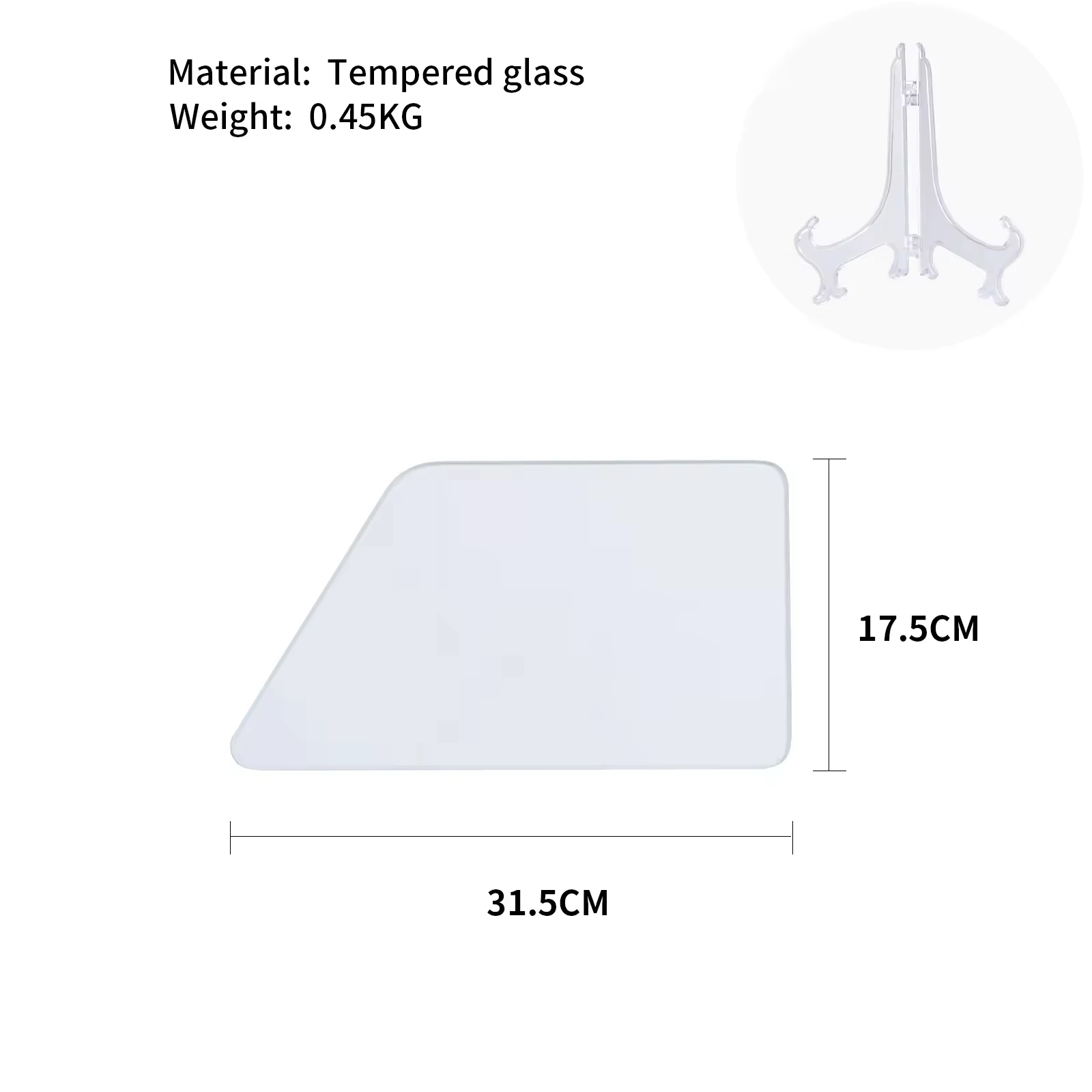 31.5x17.5cm Side Windshield Model Display Glass Windshield Model for Car Window Tint Film Tester Car Wrap Tools