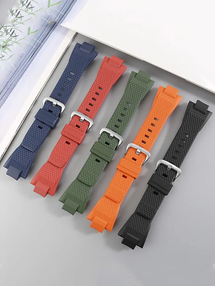 Silicone Watch Strap for Casio Steel Heart Green Water Ghost Darth Vader GST-B400/b400 Bracelet Men