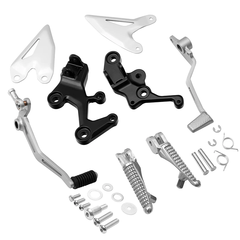 Motorcycle Front Driver Footpegs Pegs Bracket For Kawasaki Ninja 400 2018-2023 Z400 2019-2023 NINJA 500 Z500 2024