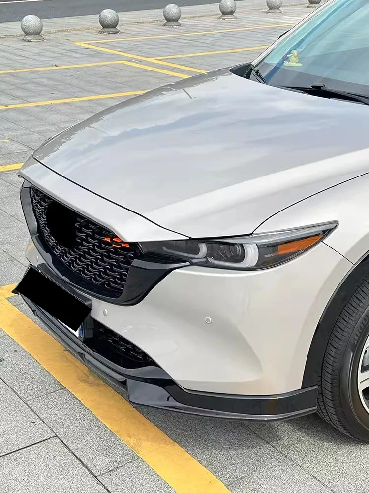 Front lip Rear lip for Mazda CX5 2022-2023 modified Carbon fiber Gloss black Small surround Front Rear shovel Car Accessories