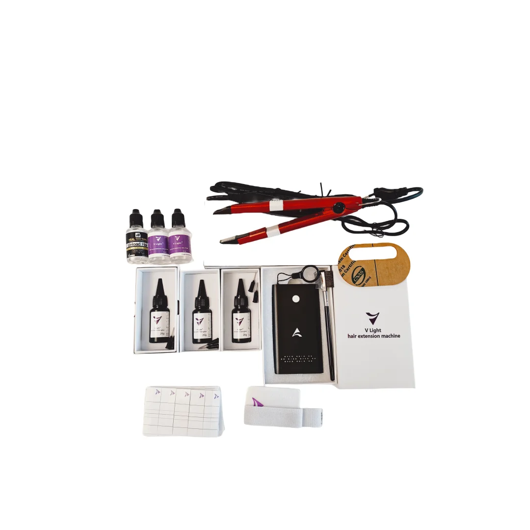 Hot Sell V-Light Hair Extension Set, Pruik Haarstuk Echt Haar Snel Entgereedschap Stevig En Spoorloos Haar Connector