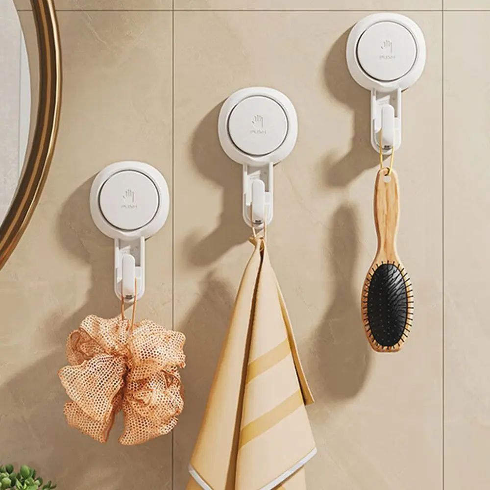

Durable Powerful Suction Cup Hooks Waterproof Reusable Vacuum Suction Hook Removable Wall Hook Storage Hook
