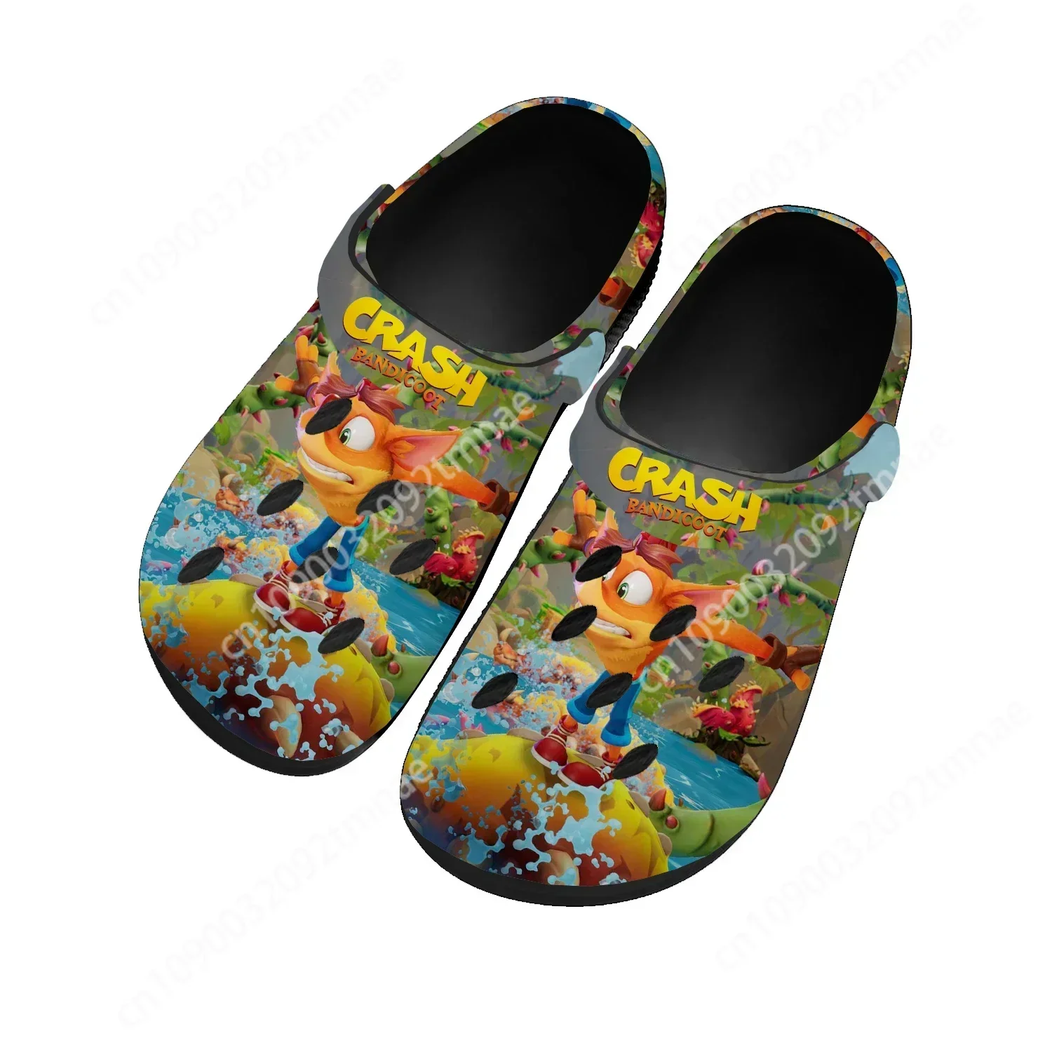 

Crash Bandicoot Home Clogs Cartoon Game Mens Womens Teenager Fashion Custom Made Water Shoes Garden Beach Hole Slippers Sandals